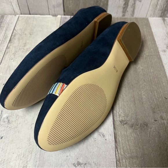 NWOB Talbots Ryan Embroidered Suede Loafers Size 8.5 - Picture 5 of 12